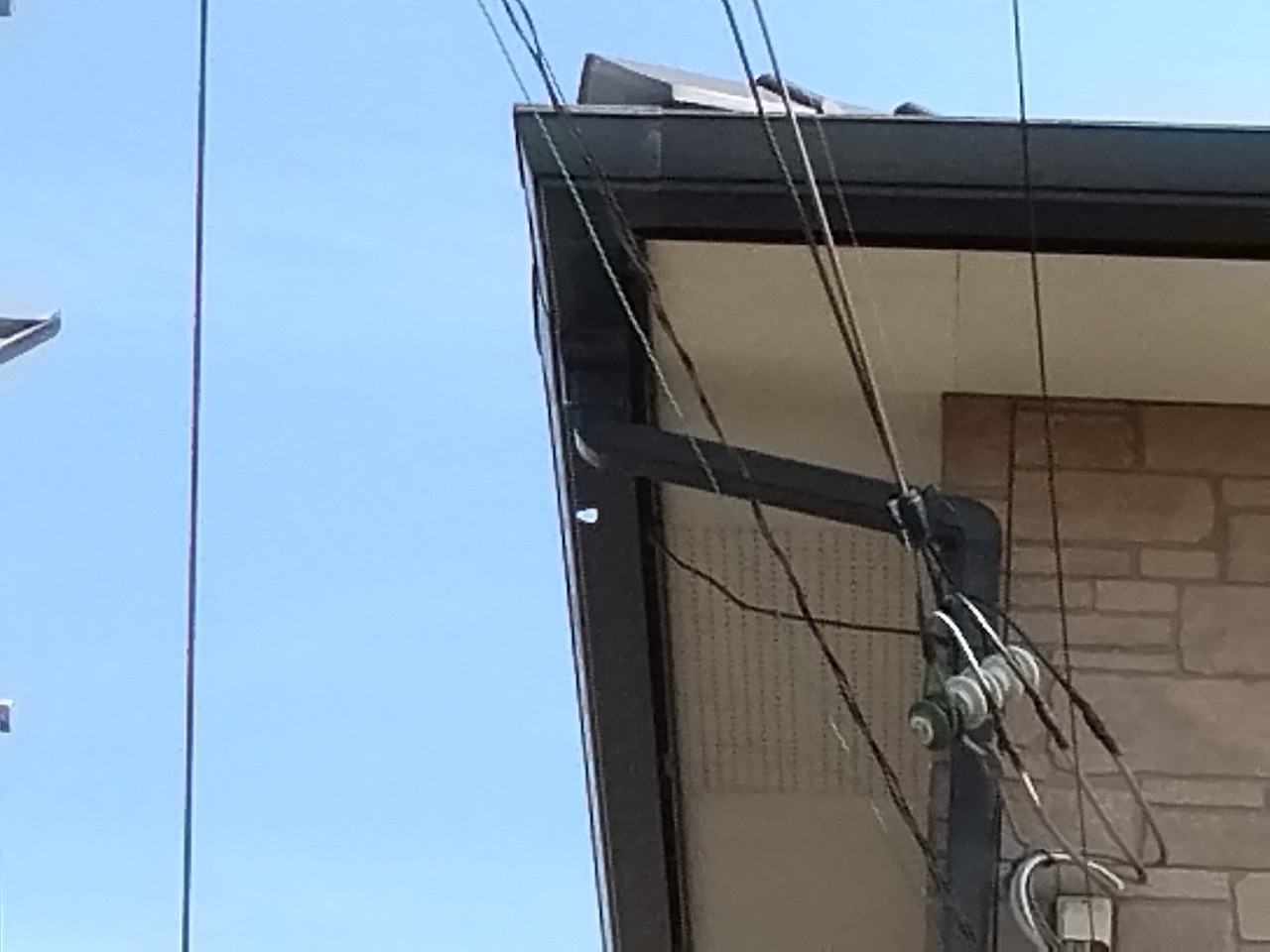 加古郡播磨町　大屋根集水器(上合)付近に穴あき